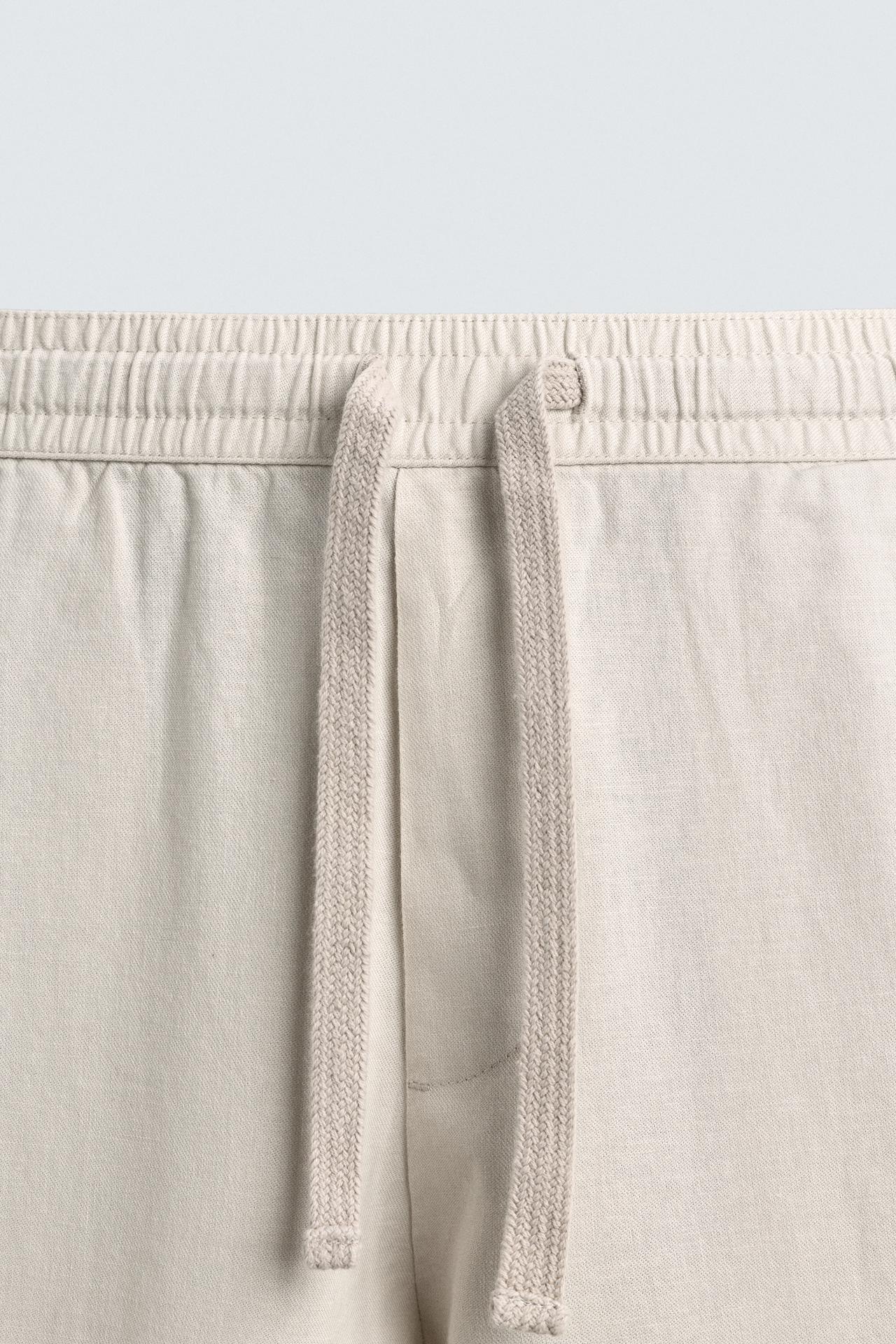 PANTALONI ESTIVI FIT COTONE - LINO