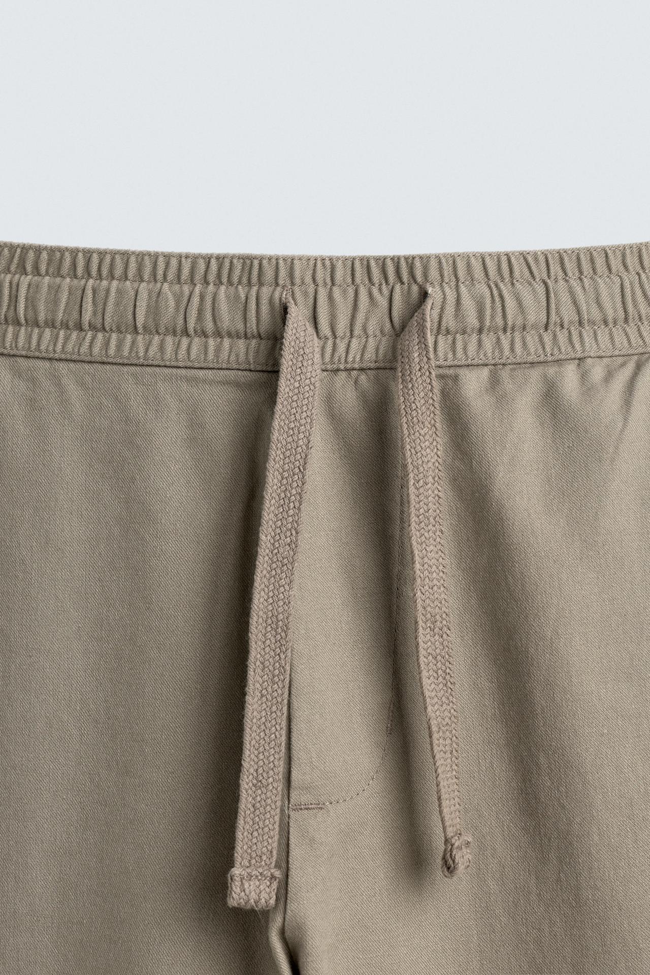 PANTALONI ESTIVI FIT COTONE - LINO