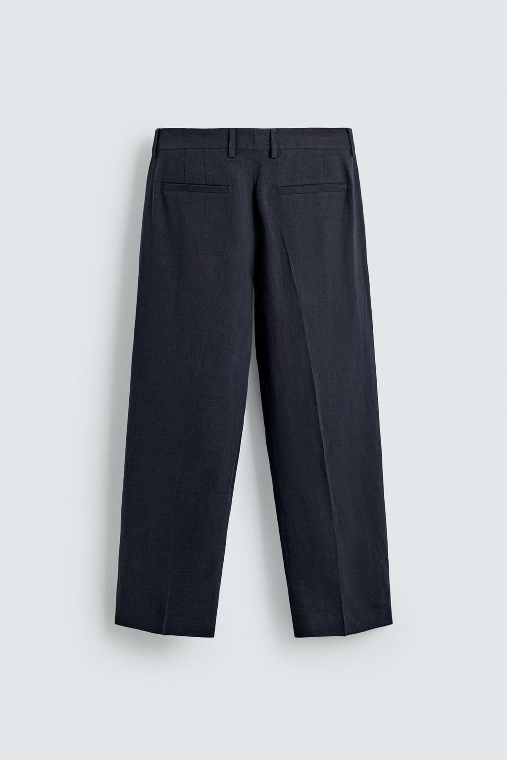 PANTALONI CON PIEGHE LINO-COTONE