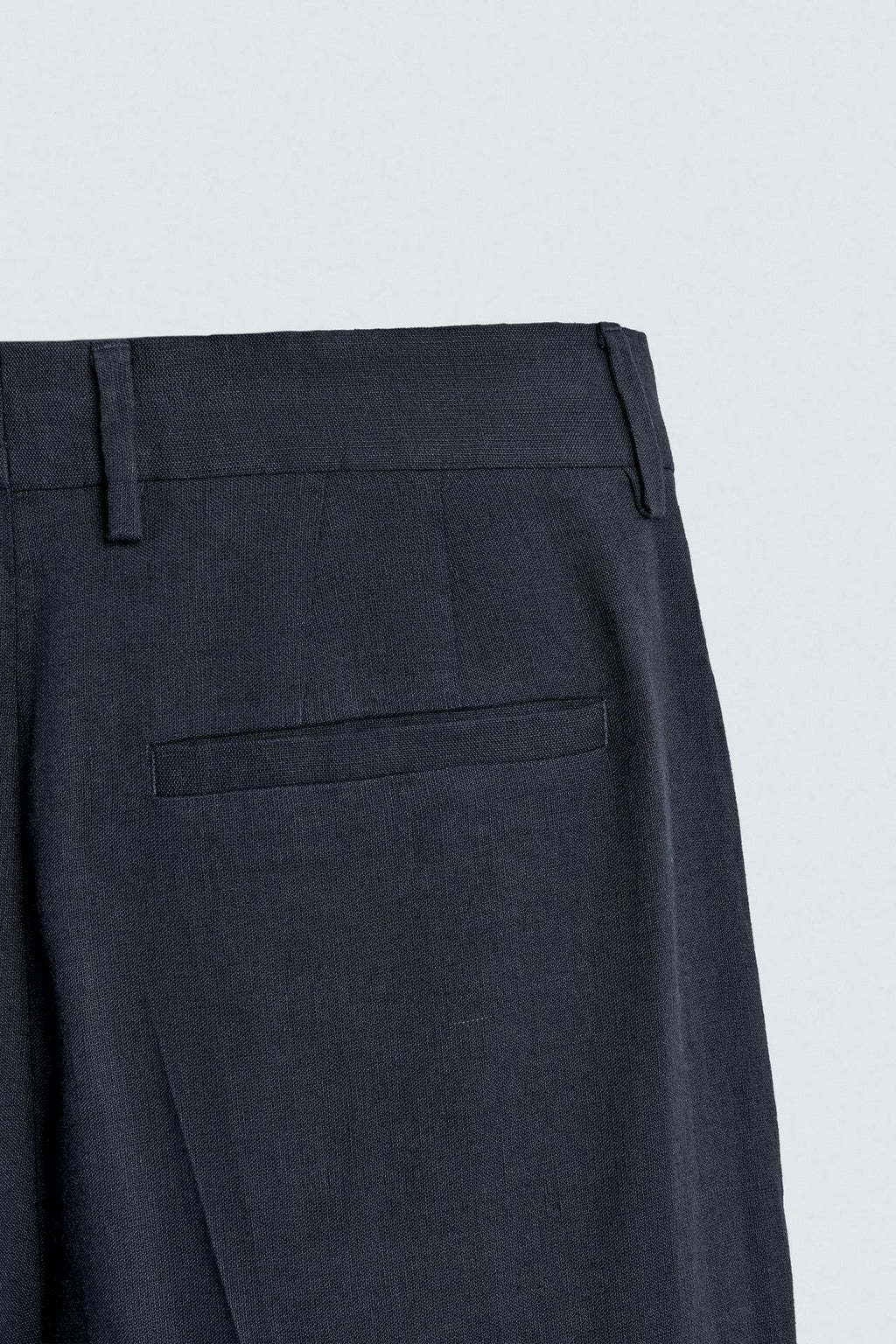 PANTALONI CON PIEGHE LINO-COTONE